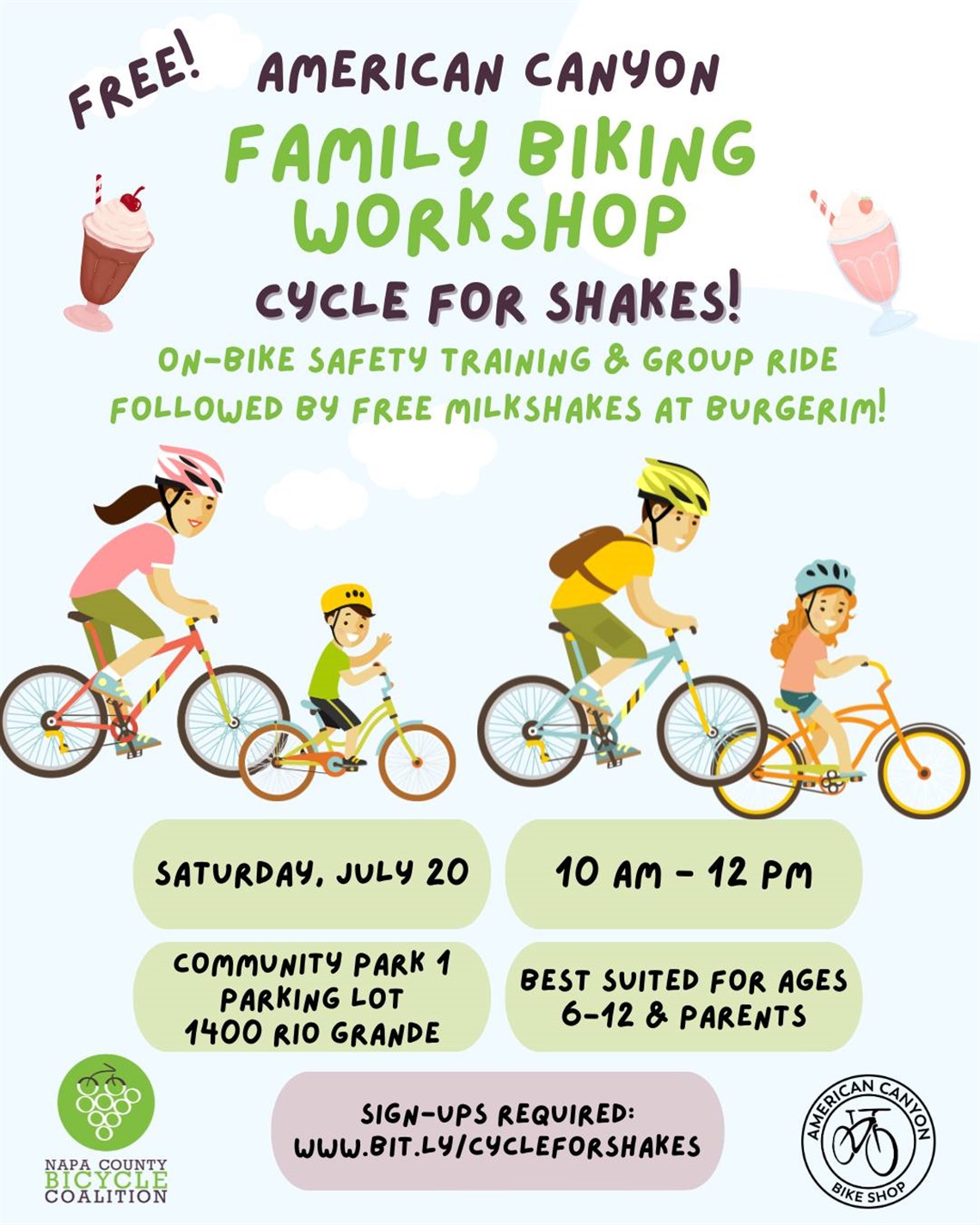 Free AC Family Biking Workshop 