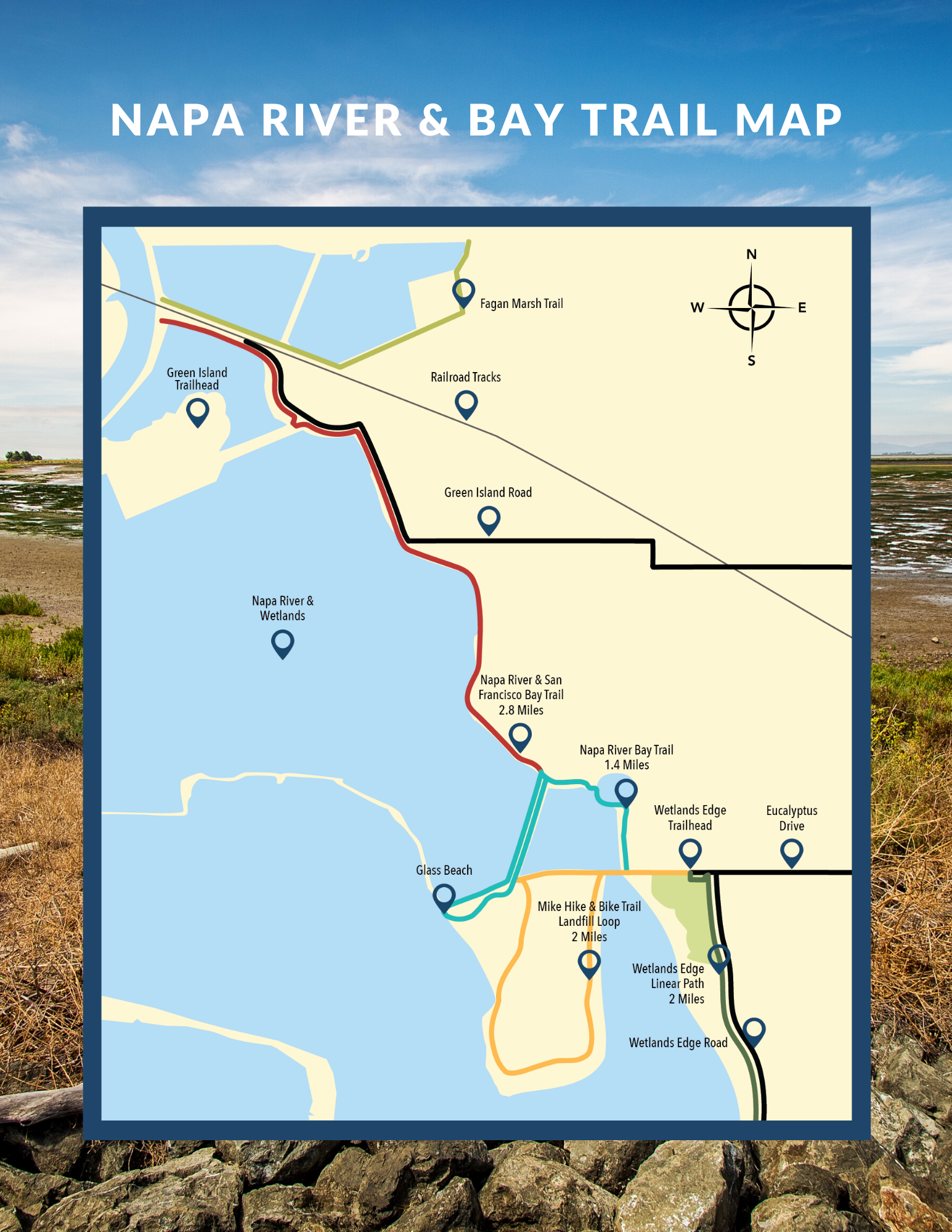 Napa River and Bay Trail Map