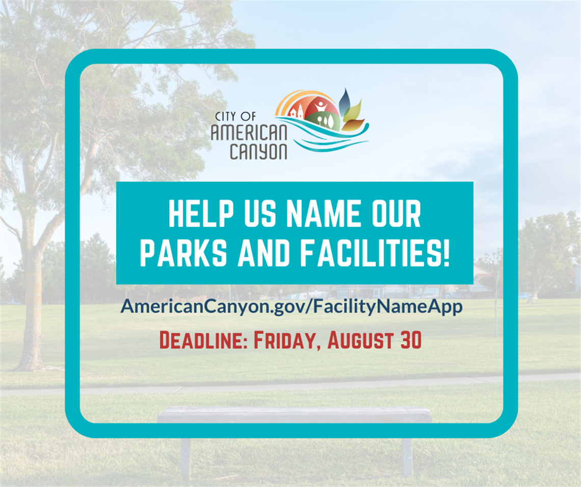 Help us rename our parks and facilities graphic